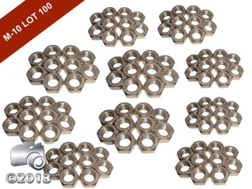 NEW HEXAGON M 10 HEX FULL NUTS A2 STAINLESS STEEL DIN 934 PACK OF 100 PCS