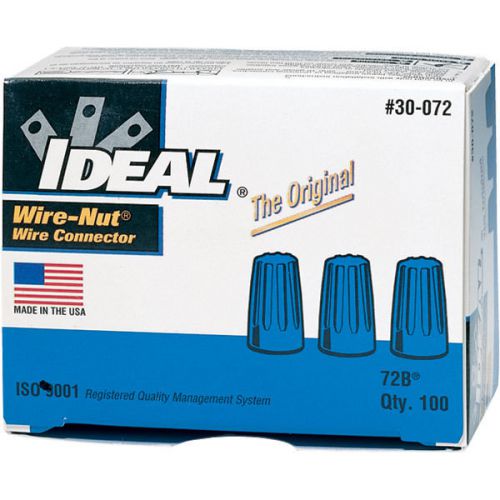 Ideal 30-072 72b Blue Wire-nut Wire Connector (box Of 100) (30072)