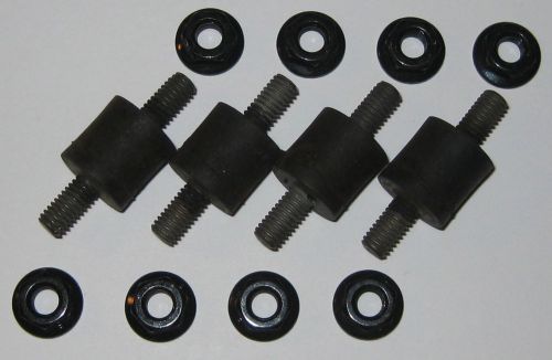 4 X Isolation Rubber Mounts with Hardware - Shock Mount - 40 mm Long