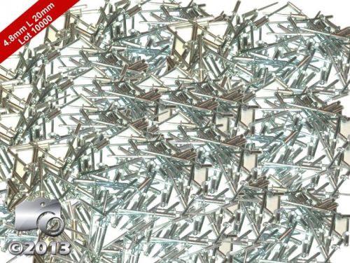 Lot 10000 pcs 4.8mmx20mm standard open dome aluminum blind pop rivets-wholesale for sale