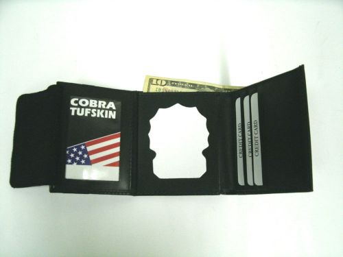 Nyc &amp; nj ems badge wallet w/ id, picture, money area &amp; credit card slots ct-09 for sale
