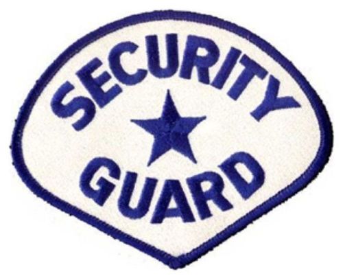 SECURITY GUARD OFFICER UNIFORM SHIRT SHOULDER PRO PATCH BADGE ROYAL BLUE WHITE