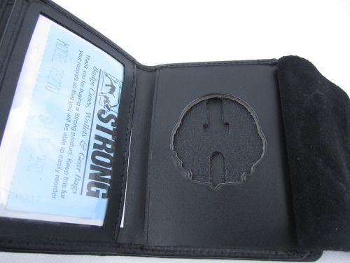 Strong Leather 79270 360 Black Side Opening Strong Leathe Badge &amp; ID Case/Holder