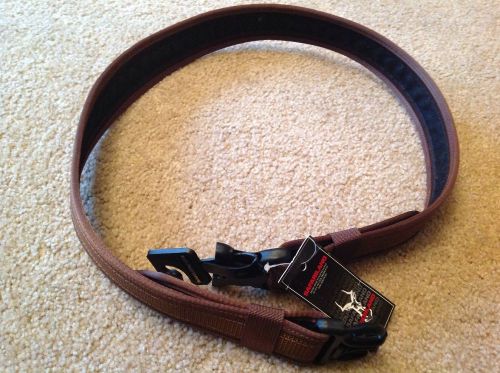 Safariland polymer reinforced nylon duty belt model 4301, size L 38-44&#034; brown