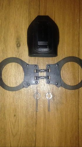 HIGH QUALITY PEERLESS Handcuffs With Leather Case and 2 Handcuff keys USA MADE