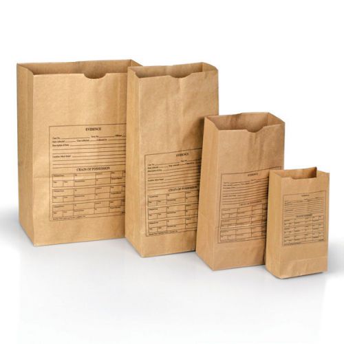 Armor Forensics 3-0024 Style 86 – 12” x 7” x 17” Printed Paper Evidence 100 Bags