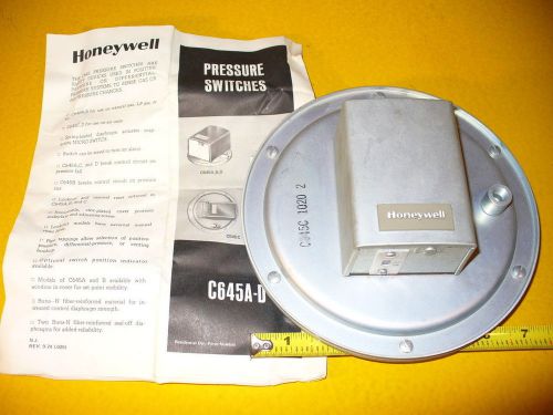 Honeywell c645c 1020 pressure switch **new** air pneumatic controller hvac part for sale