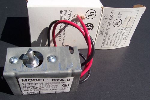 Model BTA-2 Baseboard Accessory Thermostat kit Double Pole