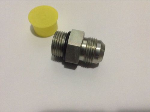 Hydraulic fitting adapter. *6 pieces*. -8 jic male x -10 oring boss male union for sale