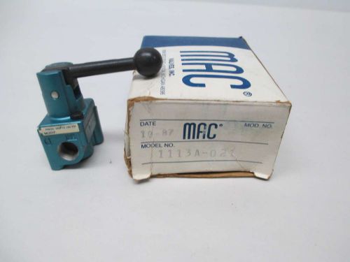 New mac 1113a-021 3-way lever 1/4 in npt pneumatic valve d337726 for sale