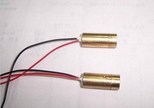 2x 650nm 5mW 3V Laser Dot Diode Module Head Red straight line 9mm