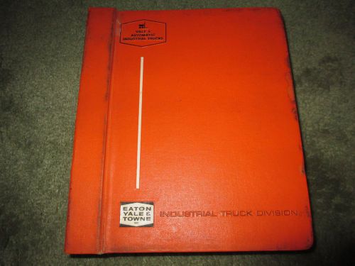 Yale eaton huge lift fork truck catalog book sales manual 1970s industrial 12lbs for sale