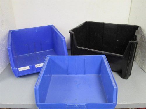 3 akro-mils shelf bins 14&#034;l x 15&#034;w x 6&#034;h; 17&#034;l x 15&#034;w x 11&#034;h; 14&#034;l x 18&#034;w x 12&#034;h for sale