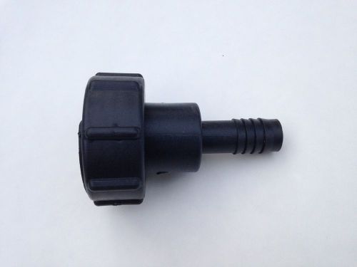 275 330 gallon ibc tote tank valve adapter 2&#034; course thread x 3/4&#034; hose barb for sale