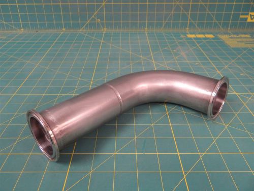 Custom Stainless Steel Pipe Elbow    2.5&#034; O.D. / 45-Degree Bend