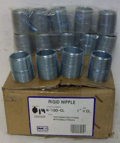 Madison electric rigid conduit nipples 1&#034; npt nib box of 14 for sale