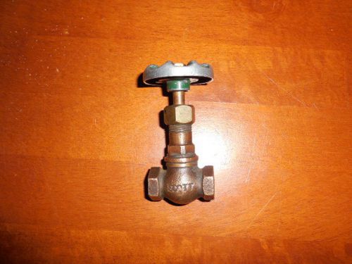 Vintage brass valve - scott 125 w/ handle for sale