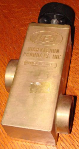Key High Vacuum Products, Inc Brass Valve Model BL-162