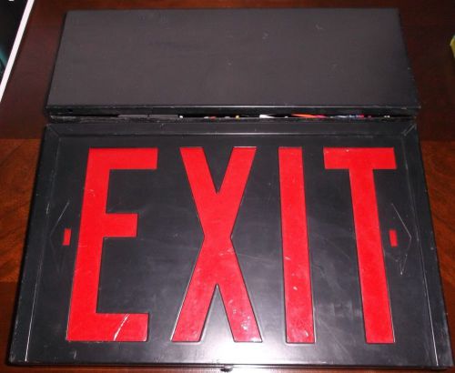 Cooper Red Emergency Exit Light Sign