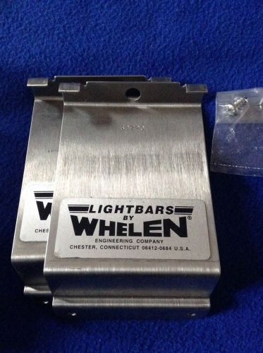 New nos a pair of whelen lightbar siren light bar mounting bracket strap 60720 for sale