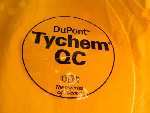 DuPont Tychem QC 125S  Yellow  Coverall, Elastic Cuff, Yellow, XL