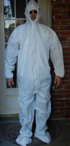 LOT OF 7 DISPOSABLE WHITE PAINTERS OVERALLS NIP 2XL/XXL