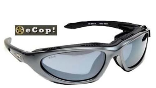 Wiley X Blink Climate Control Sunglasses Silver Flash Aluminum Gloss Frame WX555