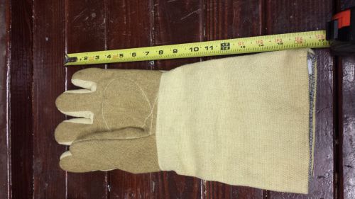 1  High Heat Glove (Left Hand) 16&#034; Kevlar Wool Lining Double Layer High 1200 F