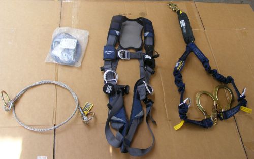 Dbi sala exofit nex construction harness w/lanyard &amp; safety cable for sale
