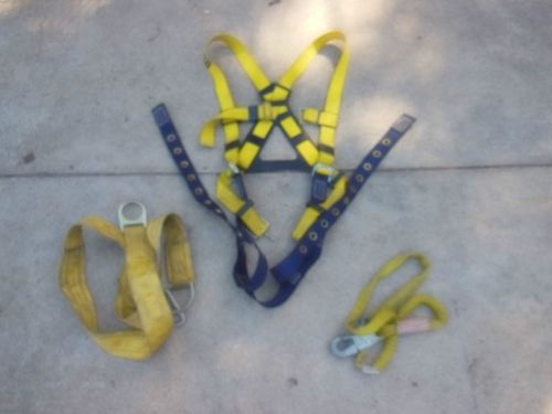 DBI Sala Safety Body Harness w/ D-Ring &amp; 6ft. Tie Off Adaptor &amp; Shock Absorber