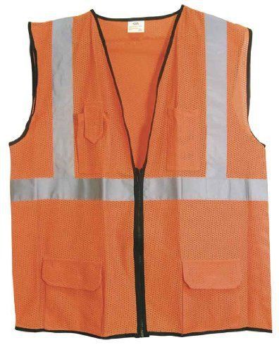 New sas safety 692-2213 ansi class-2 surveyors vest  orange  xxxx-large for sale