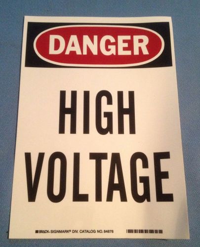 10&#034; x 7&#034; danger high voltage sticker decal large for sale