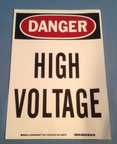 10&#034; X 7&#034; DANGER HIGH VOLTAGE STICKER DECAL LARGE