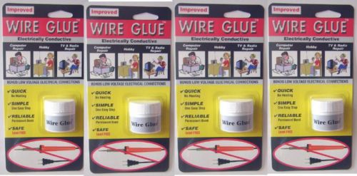 Wire glue 4-pack lot - electrically conductive glue for sale