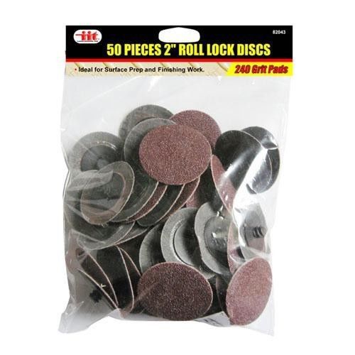 50 pc 2&#034; roll lock sanding disc roloc surface preperation 240 grit for sale