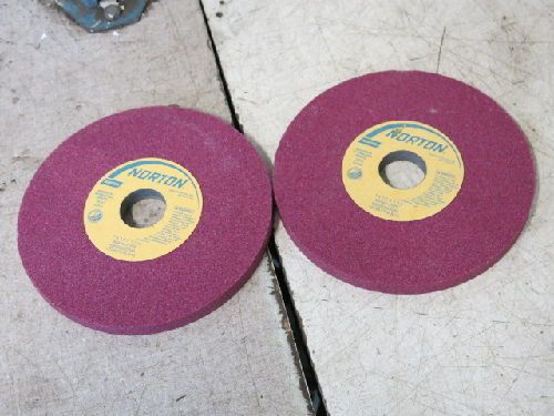 2 norton 7&#034; x 1/2&#034; x 1-1/4&#034; 48a46-jvbe grinding wheels, 69936662083 for sale