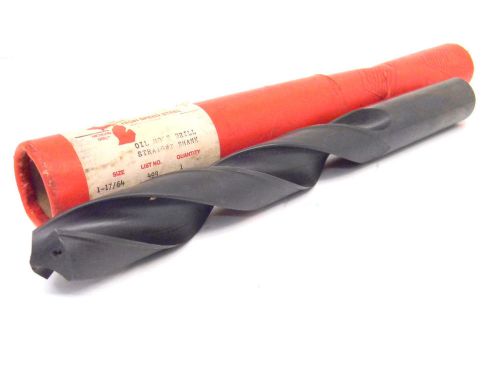 New michigan drill usa 1-17/64&#034; straight shank coolant twist drill 1.2656&#034; for sale