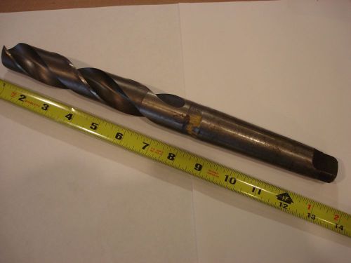 Taper shank Drill  1 15/64 &#034; Morse&#039; made in USA  13&#034; overall