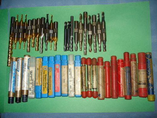 MACHINIST END MILLS CUTTERS BITS CUTTING TOOLS 21 PIECES