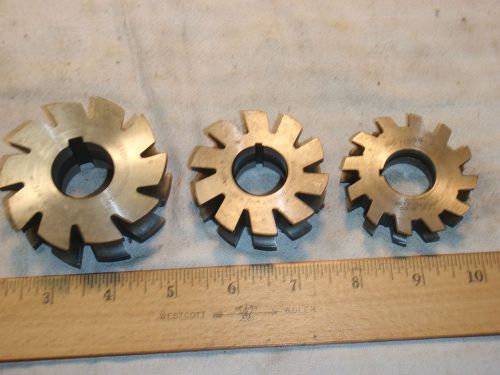 Concave Milling Cutter Lot, 3/8C, 1/2C, 5/8C National and Union Cutters