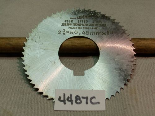 (#4487C) New Machinist 2-3/4 X 0.45mm X 1 Inch Screw Slotting Saw