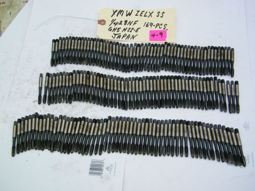 169-PCS - YMW ZELX SS -GENTLY USED - HAND TAP -1/4 28NF, GH5 ,HSS-E, JAPAN,