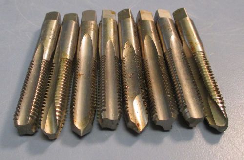 Lot of 8 various new oversize 3/8-16 + .005 plug taps for sale