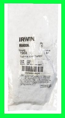 New HANSON Irwin Pipe Tap Size 1/4&#034; - 18 NPT Industrial Tool Tapered 1903ZR NIP