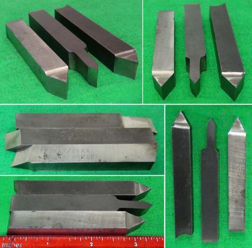 3 cobalt hss alloy 7/16&#034; threading cutter lathe tool bits machinist gunsmith lot for sale