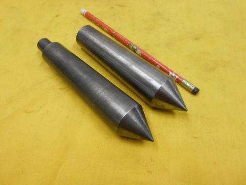 Lot of two - 4 morse taper lathe centers engine dead metal holder tool mt for sale