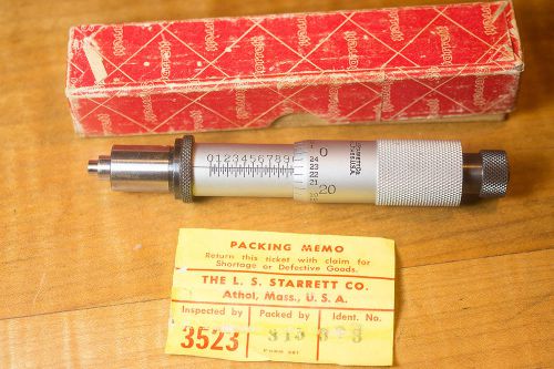 Starrett 663 rl micrometer head  0-1&#034; actuator head for sale
