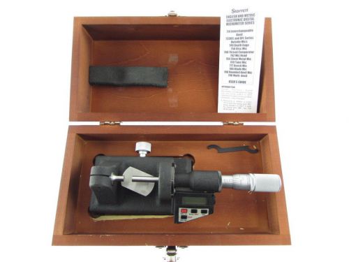 STARRETT Electronic Digital Precision Micrometer w/ LCD Output in Wooden Box