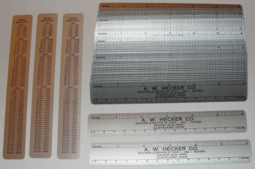 One 6&#034; 150mm MACHINIST RULER Metal Rule 8ths 16ths 32nds 64ths Builder Decorator