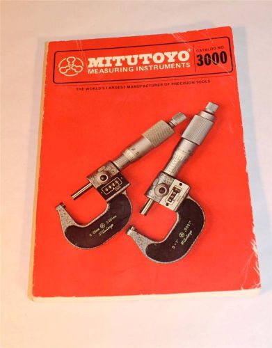 1978 MITUTOYO MEASURING INSTRUMENTS CATALOG NO. 3000 288 PGS